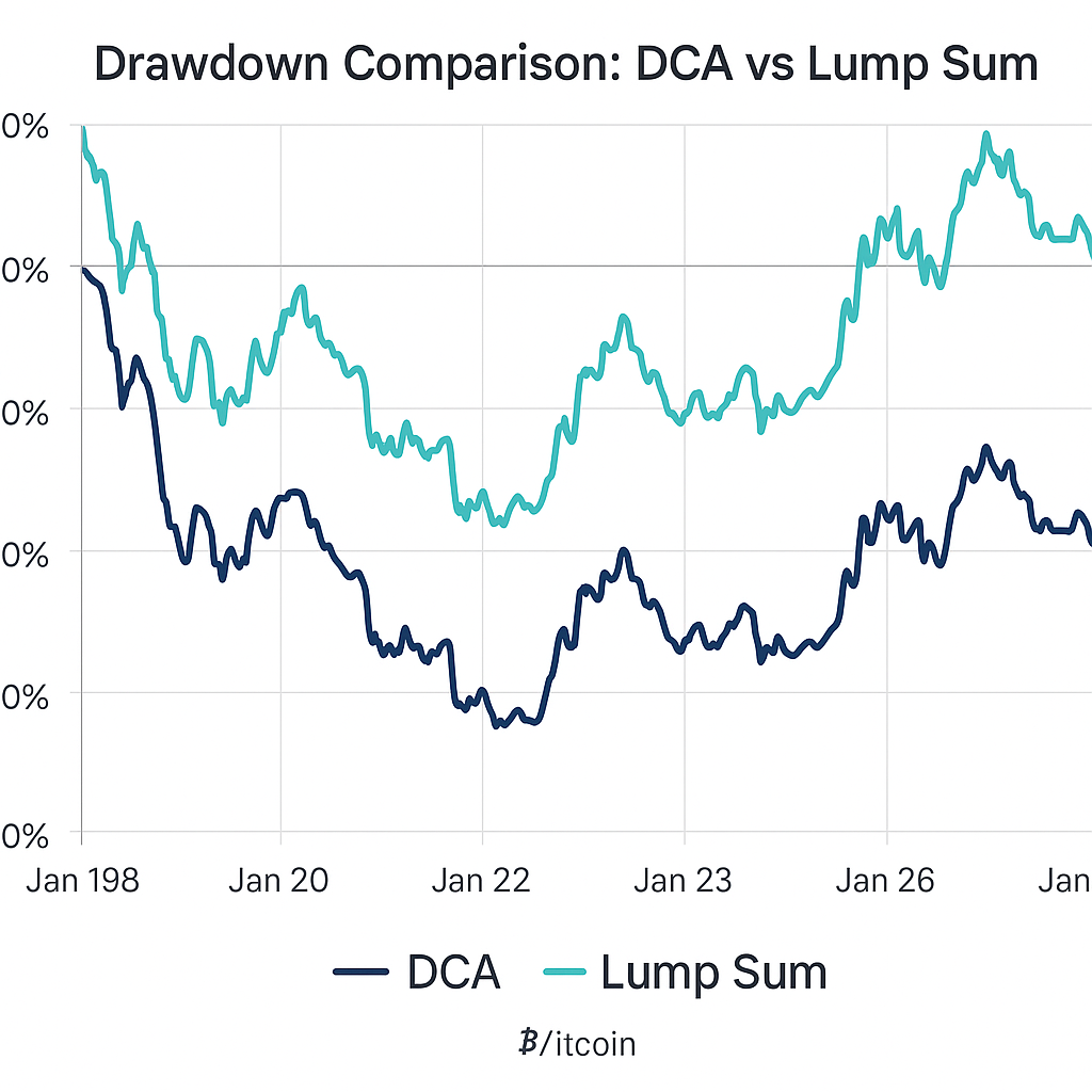Drawdown Comparison DCA vs Lump Sum