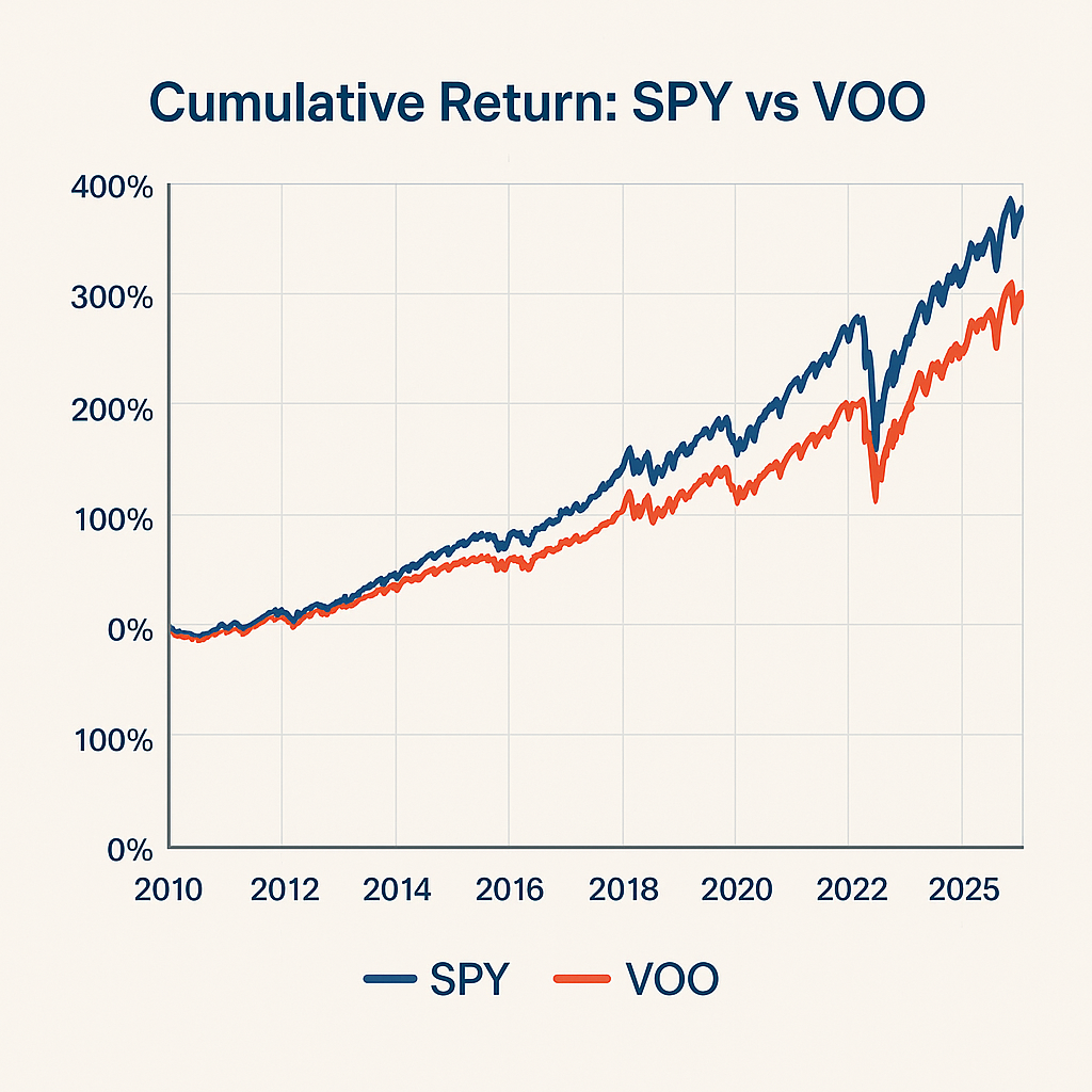 Performance Comparison: SPY vs VOO