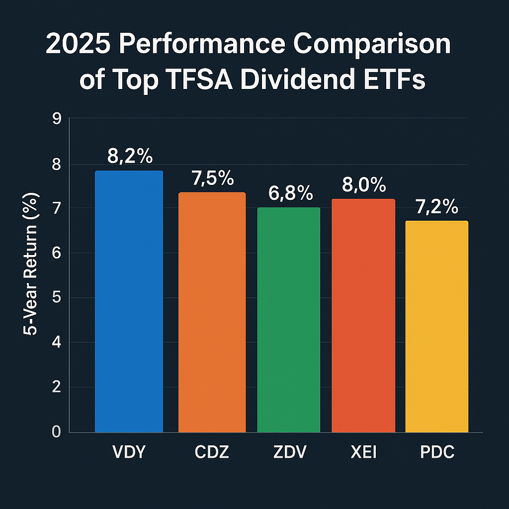 2025 Performance Comparison of Top TFSA Dividend ETFs