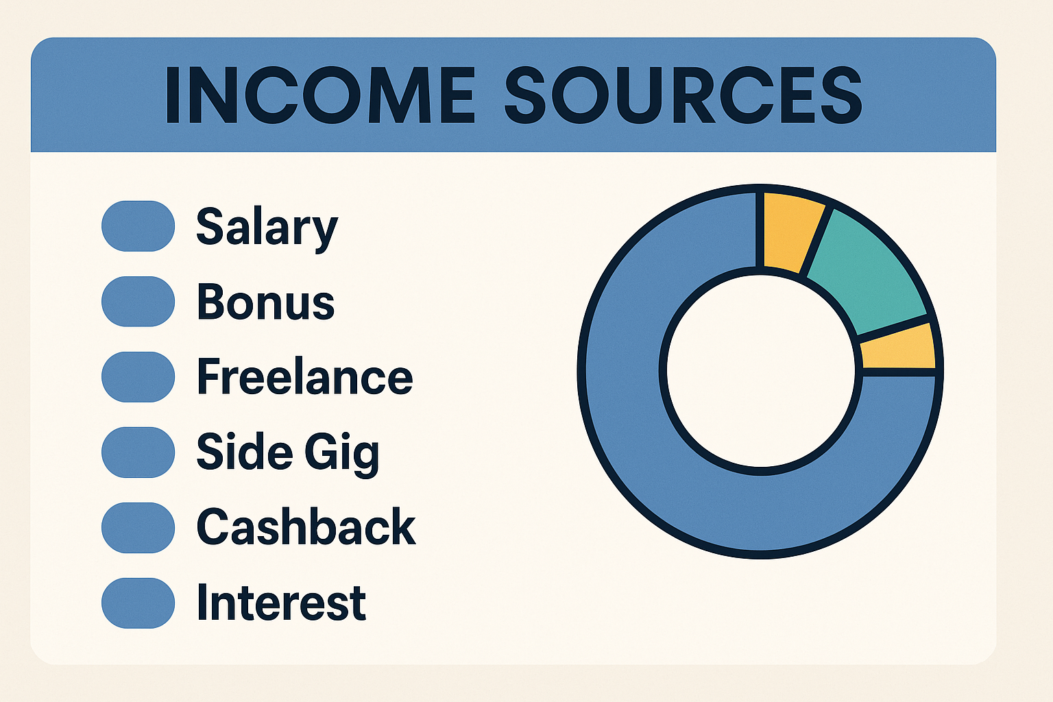 Detailed income sources breakdown