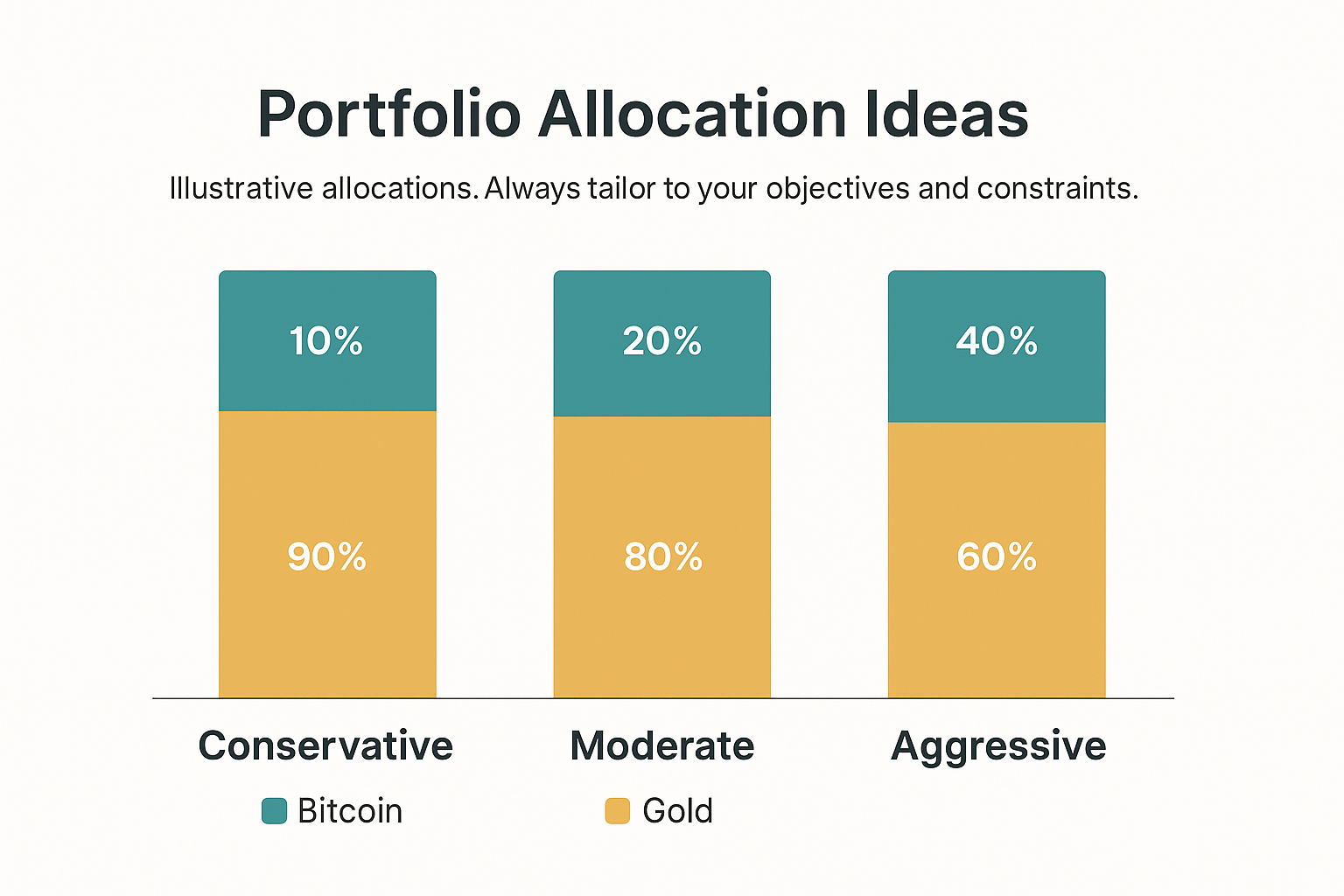 Portfolio allocation ideas mixing Bitcoin and Gold