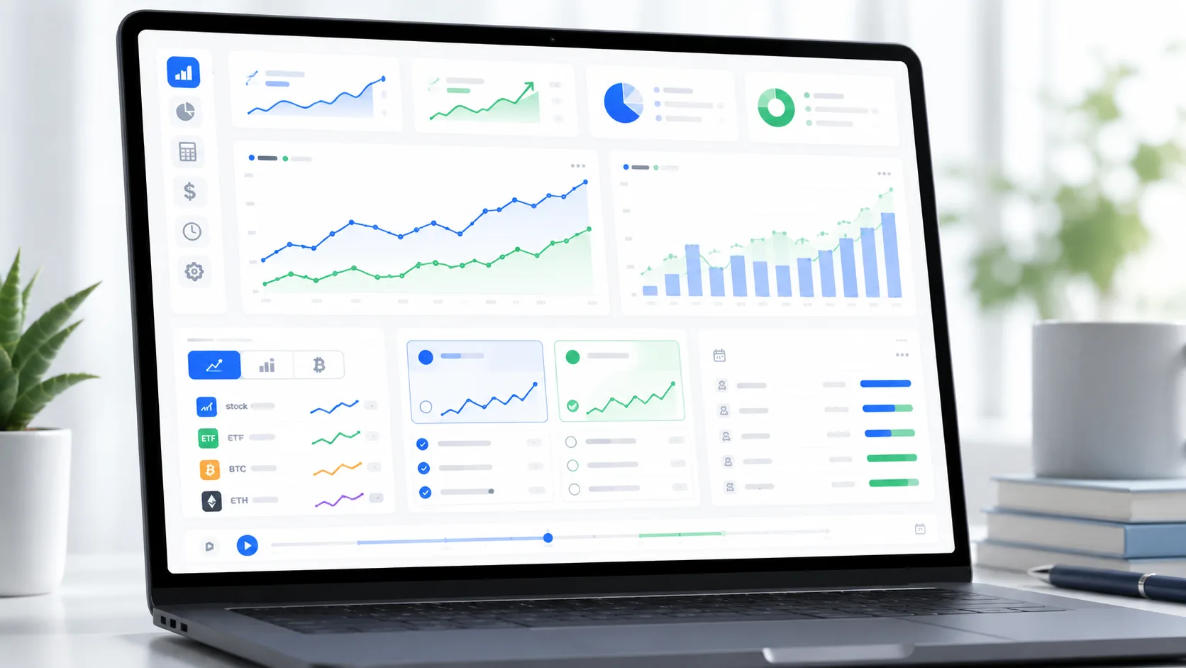 Investment Simulator dashboard comparing DCA and lump sum backtest results